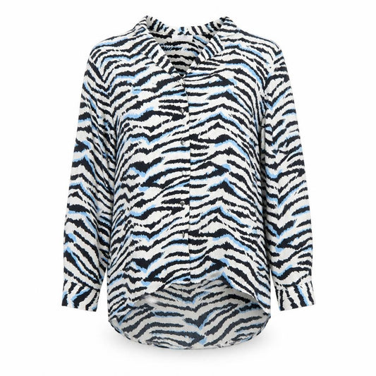 Front view of Wallis Women's Multicoloured Animal Print Blouse UK 12