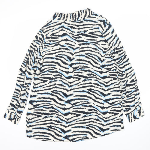Wallis Women's Multicoloured Animal Print Blouse UK 12