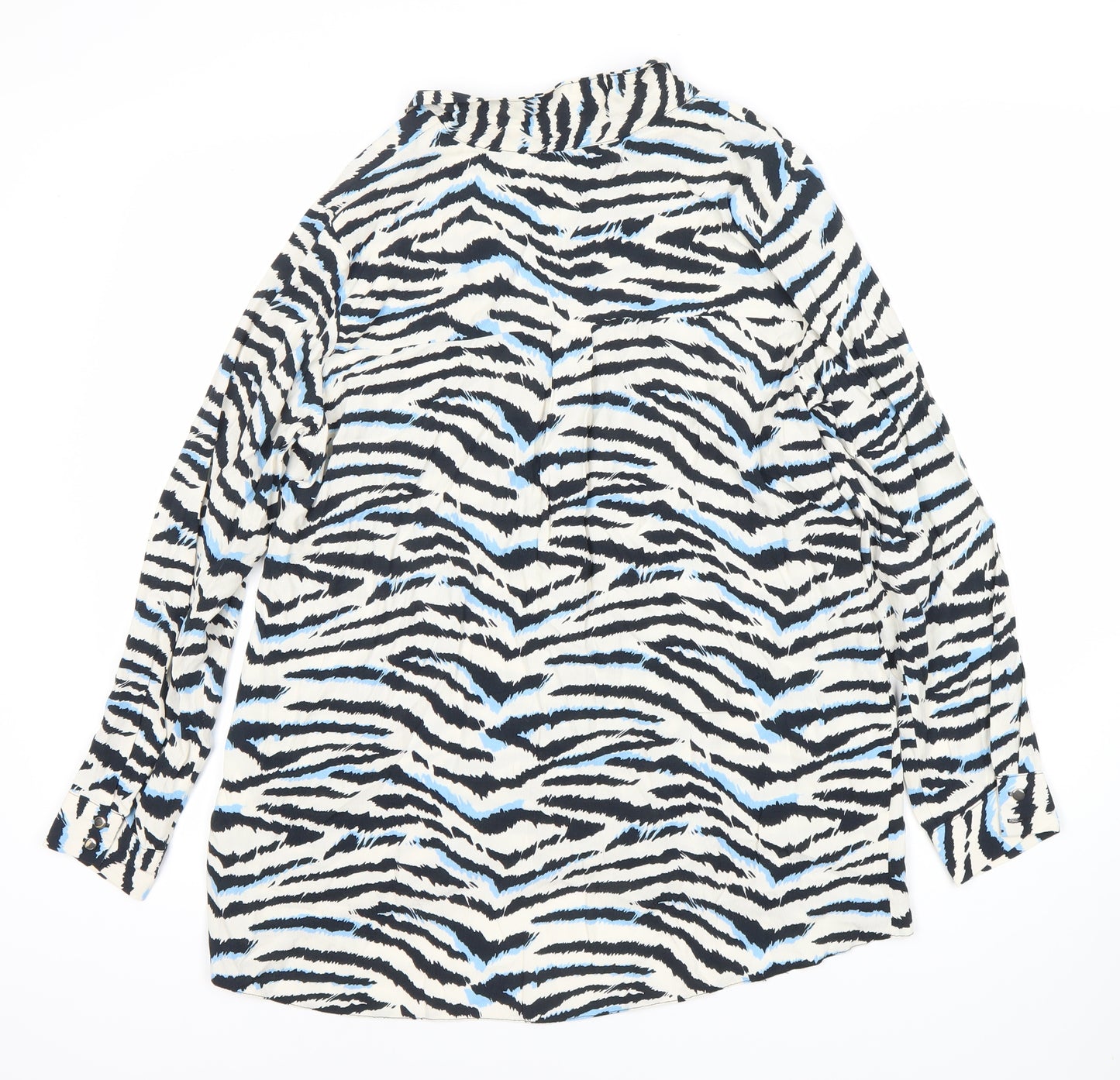 Wallis Women's Multicoloured Animal Print Blouse UK 12