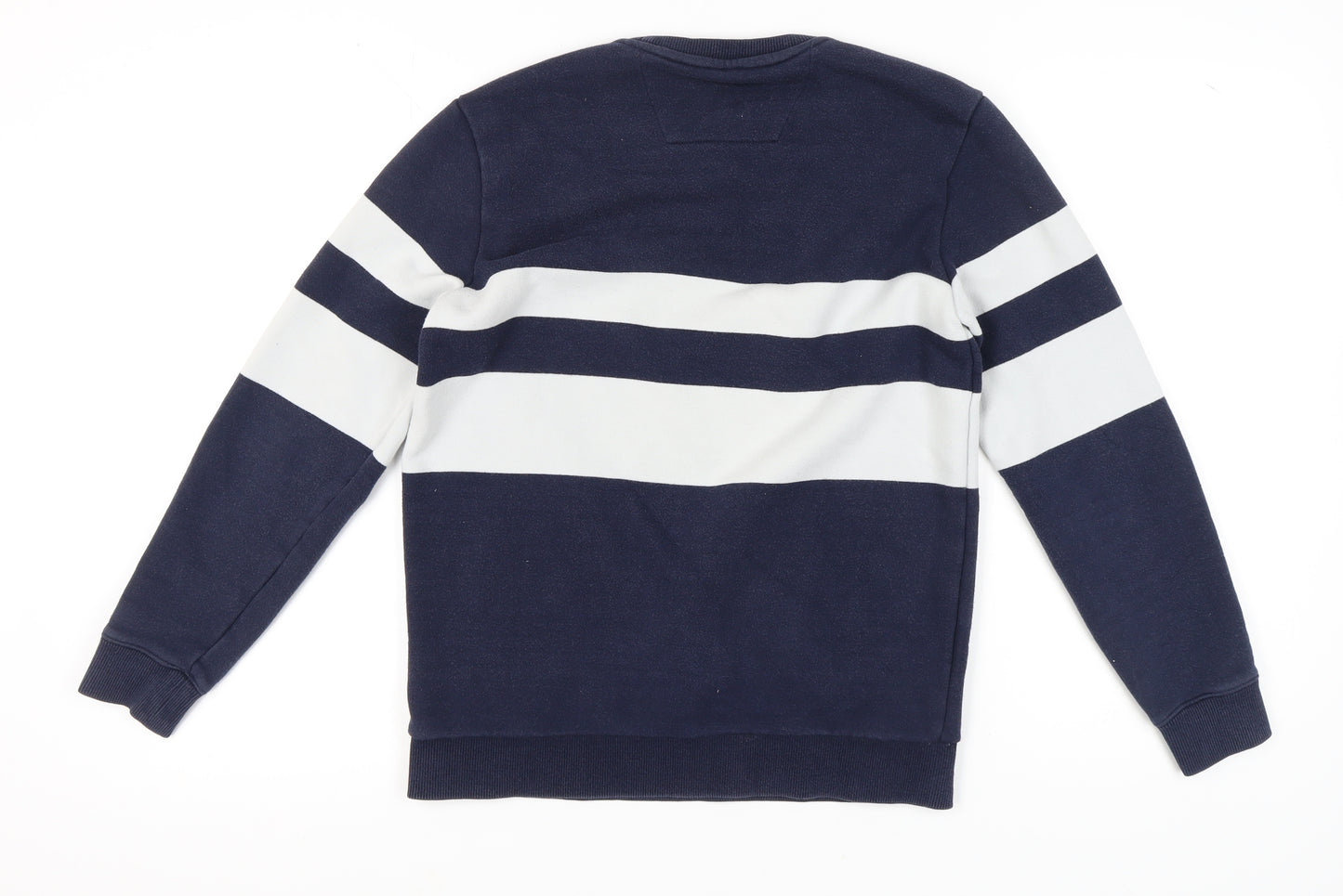 Hazzys Blue Striped Unisex Sweatshirt Size 18
