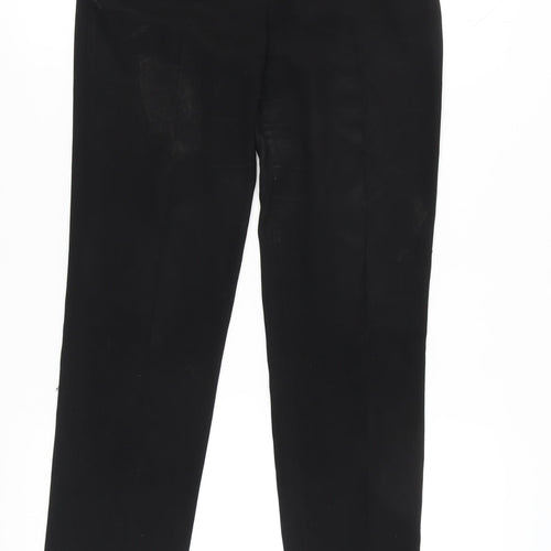 BCBGMAXAZRIA Women's Black Trousers, XS, Flat Front