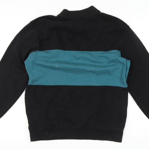 New Look Men's Black XS Collared Sweatshirt