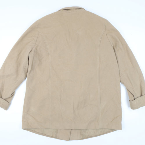 Marks and Spencer Women's Beige Wool Blend Coat Size 18