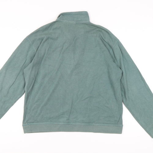 Izod Green Cotton Pullover Unisex Adults Small