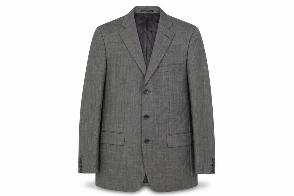 Zara Man Grey Check Blazer, Men's, Size 40, Excellent