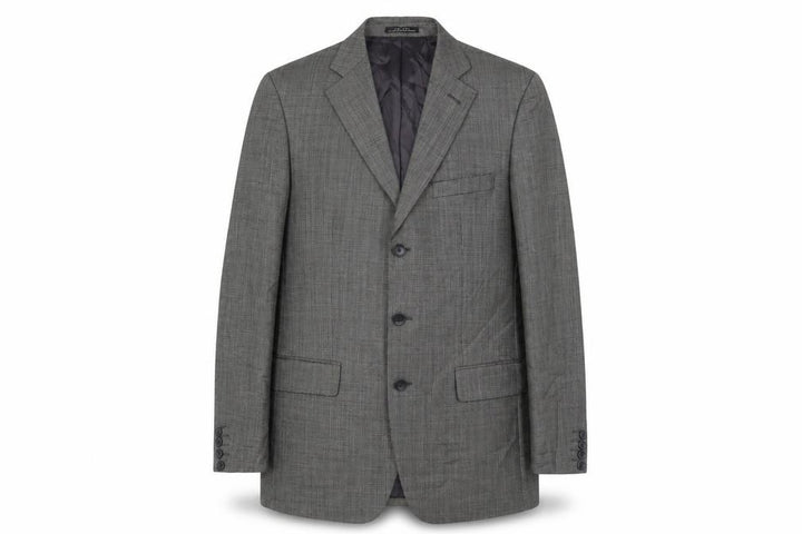 Zara Man Grey Check Blazer, Men's, Size 40, Excellent