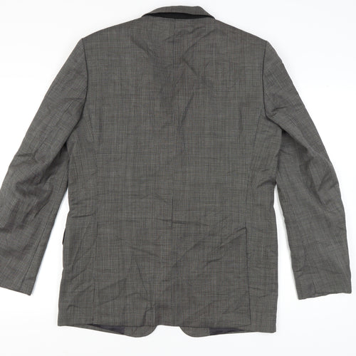 Zara Man Grey Check Blazer, Men's, Size 40, Excellent