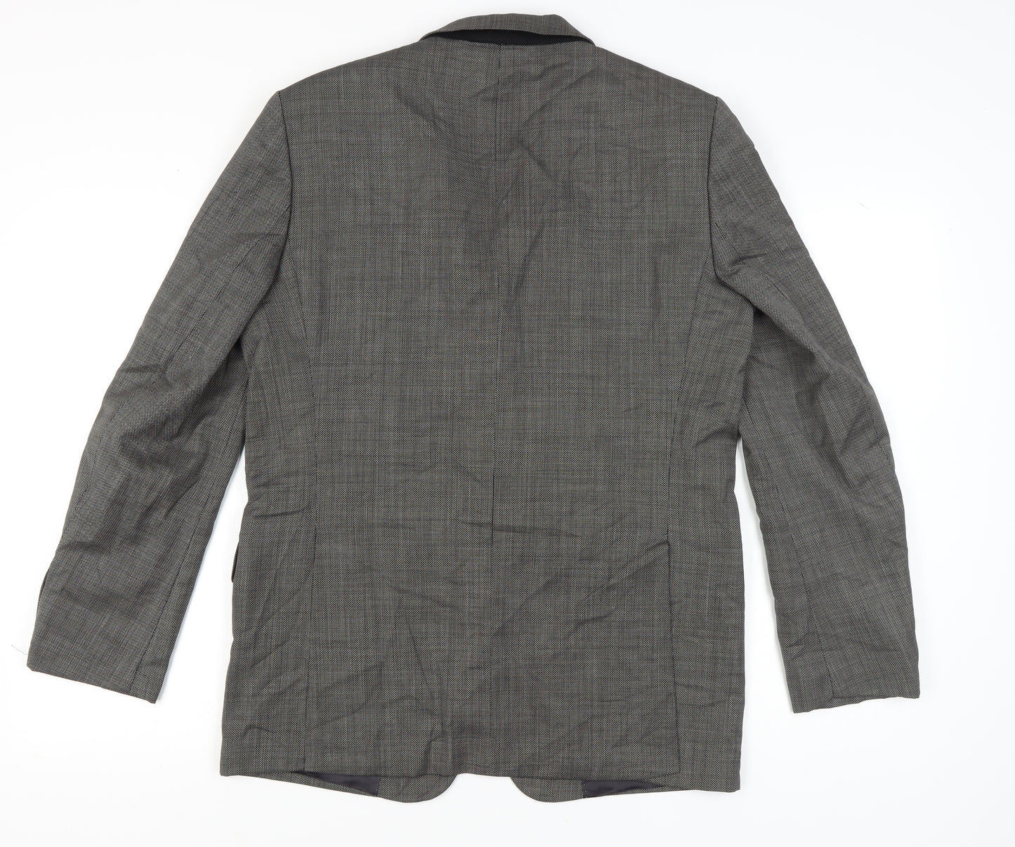 Zara Man Grey Check Blazer, Men's, Size 40, Excellent