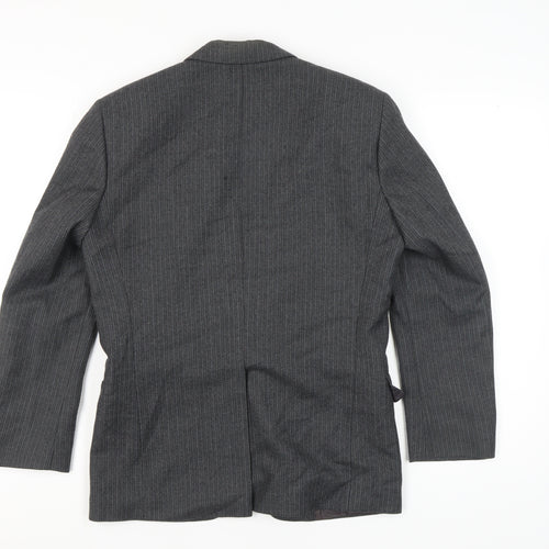 Burton Collection Men’s Grey Striped Suit Jacket 36S