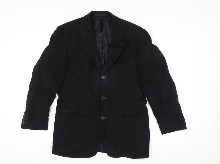 Marks and Spencer Men's Black Blazer, 38 Short
