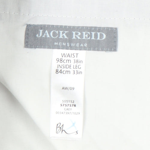 Jack Reid Men's Grey Trousers, Size 38, Autumn Wear