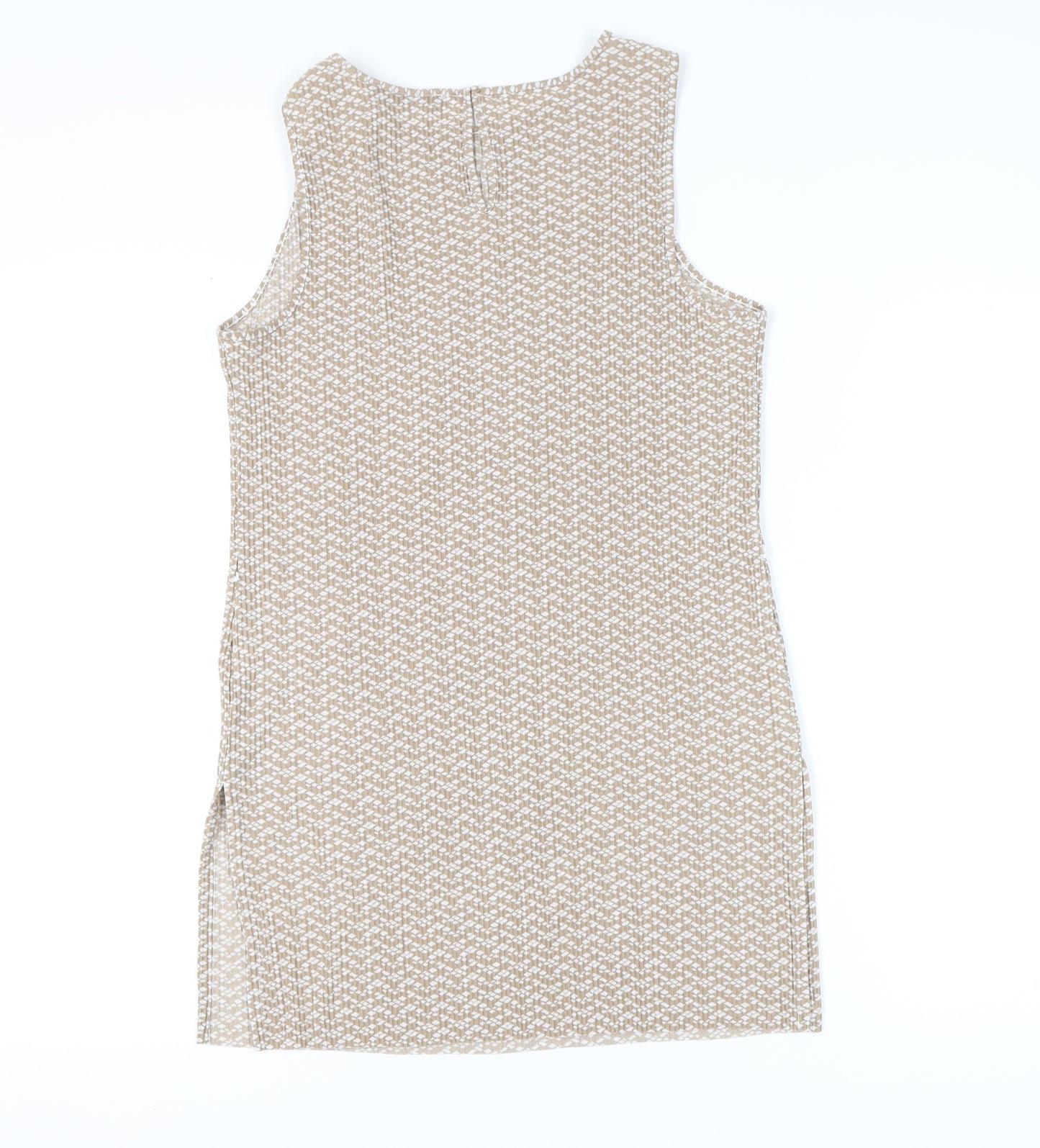 Marks and Spencer Women’s Geometric Brown Dress - Size 12