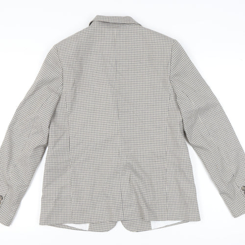 Marks and Spencer Women's Check Blazer, Size 12, Multicoloured