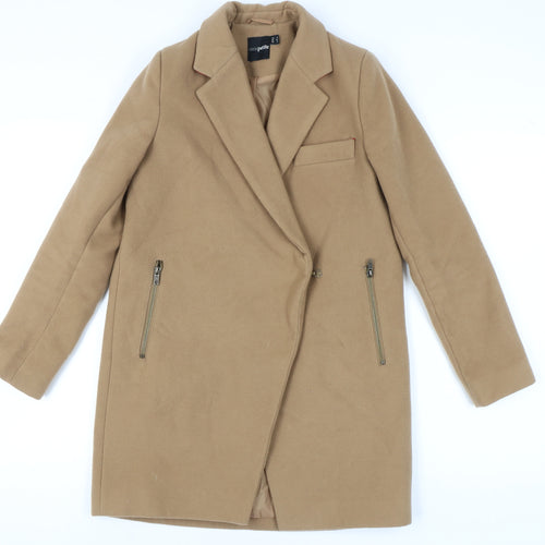 ASOS Women's Beige Petite Coat Size 6 Casual
