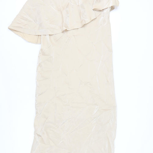 Autograph Women's Beige One Shoulder Dress