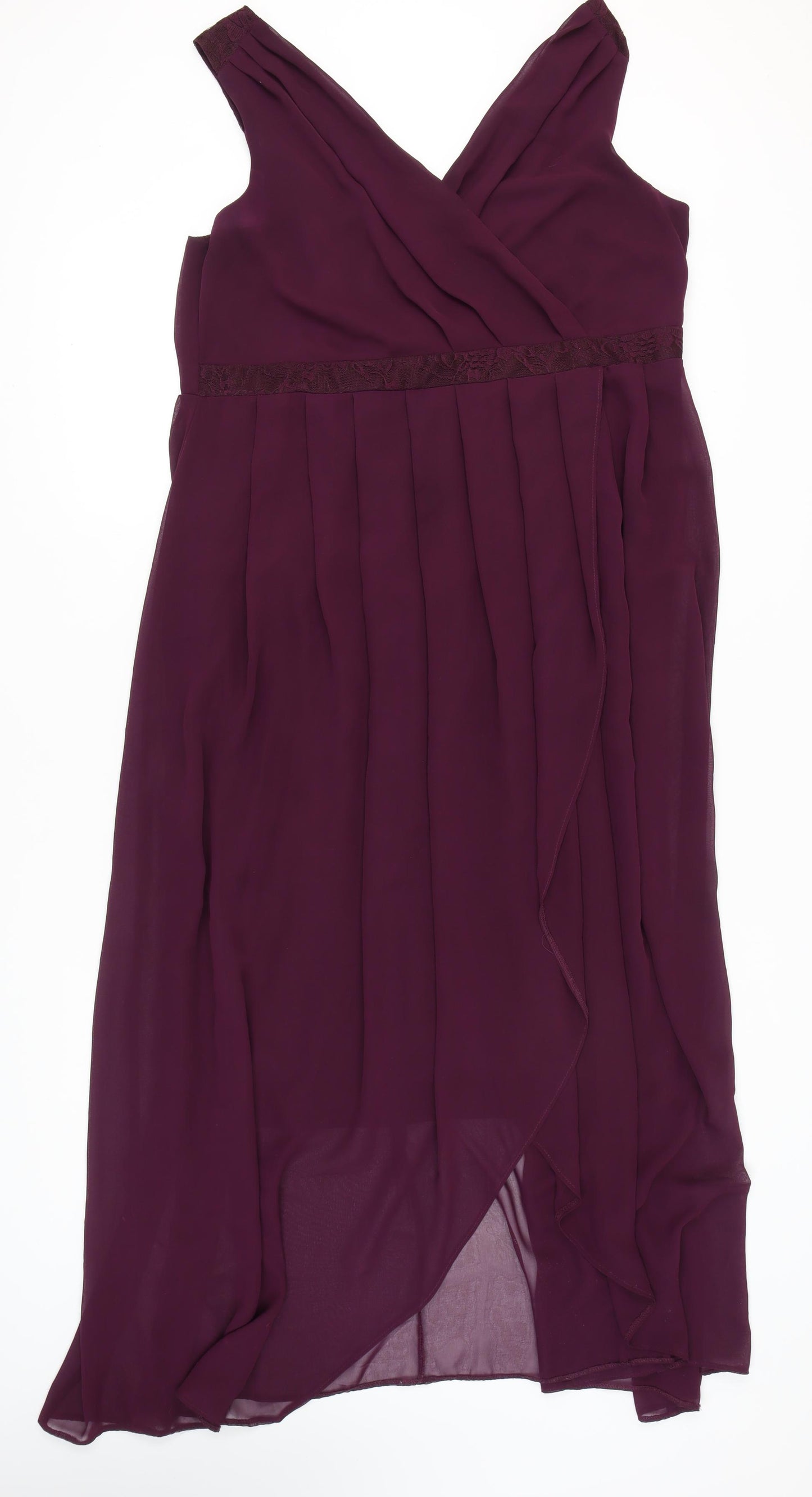 Yours Women's Purple Midi Wrap Dress Size 20