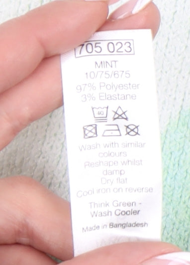 M&Co Women's Grey Geometric Pullover Jumper Size 16