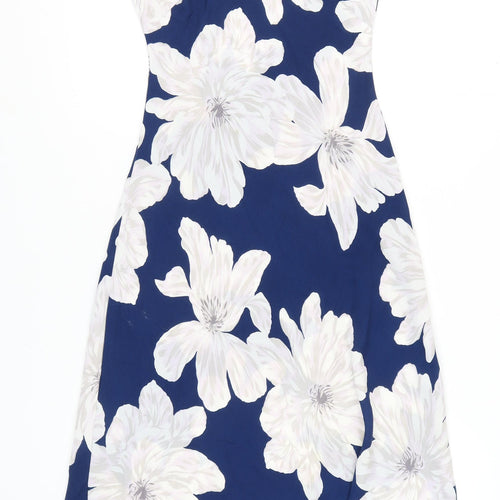 Dancing Leopard Women’s Blue Floral Slip Dress Size 6