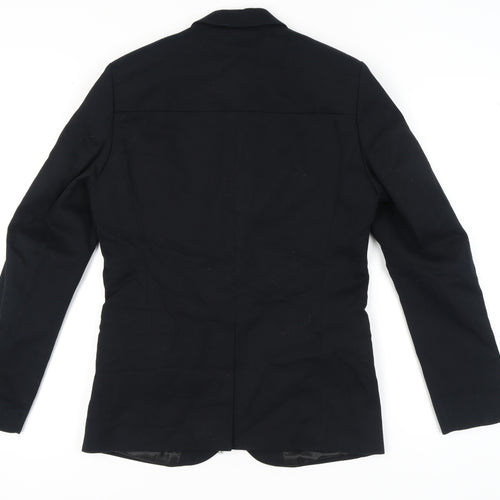 H&M Men's Black Blazer 36 Regular Jacket Formal