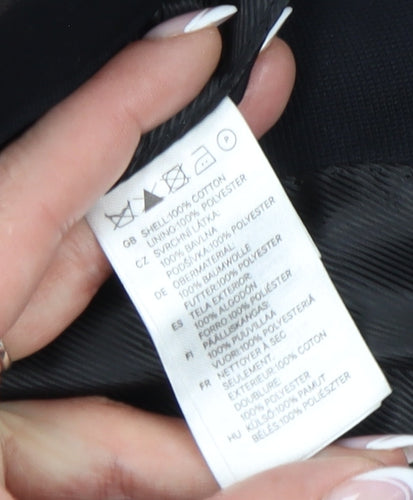 H&M Men's Black Blazer 36 Regular Jacket Formal