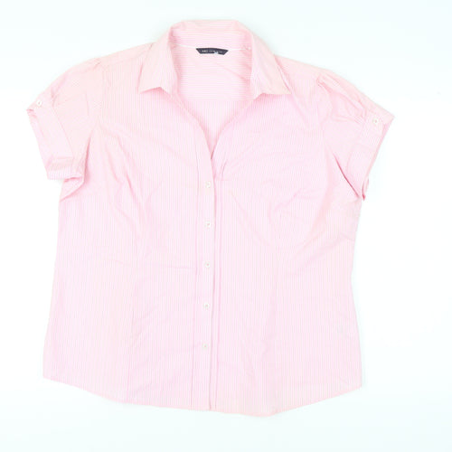Marks and Spencer Women’s Pink Button-Up Shirt Size 20