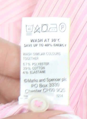 Marks and Spencer Women’s Pink Button-Up Shirt Size 20