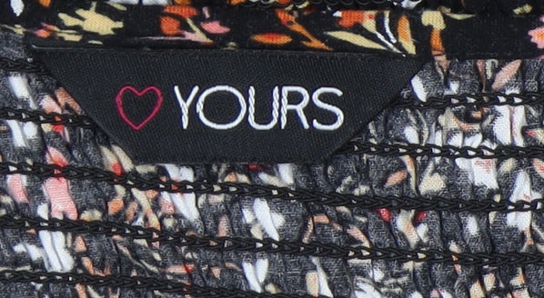 Yours Women's Plus Size Floral Dress Size 22 Multicoloured