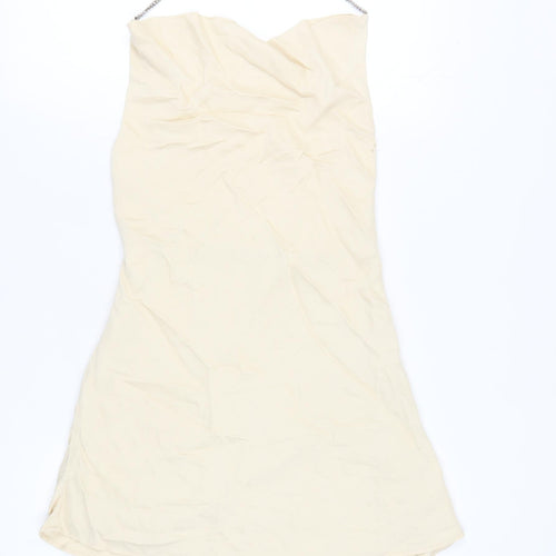 Zara Beige Strappy Sleeveless Women's Dress Size 12