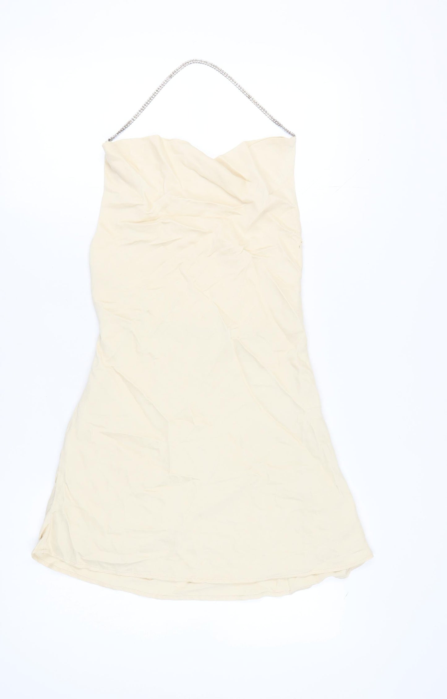 Zara Beige Strappy Sleeveless Women's Dress Size 12