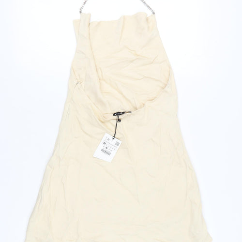 Zara Beige Strappy Sleeveless Women's Dress Size 12