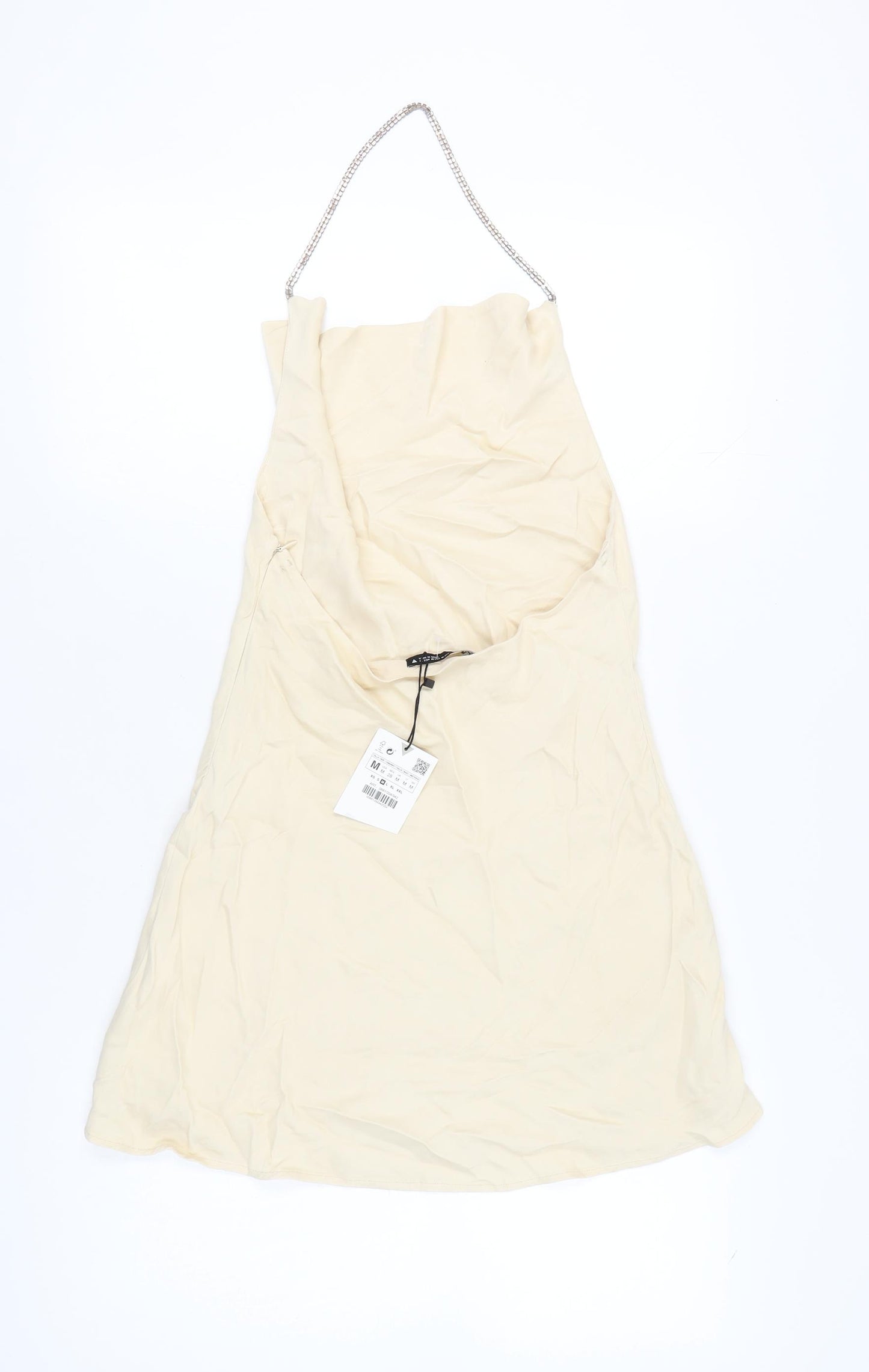 Zara Beige Strappy Sleeveless Women's Dress Size 12