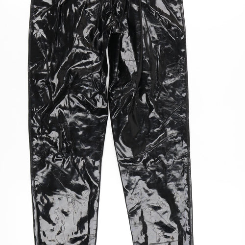 H&M Women's Black Straight-Leg Trousers Size 6