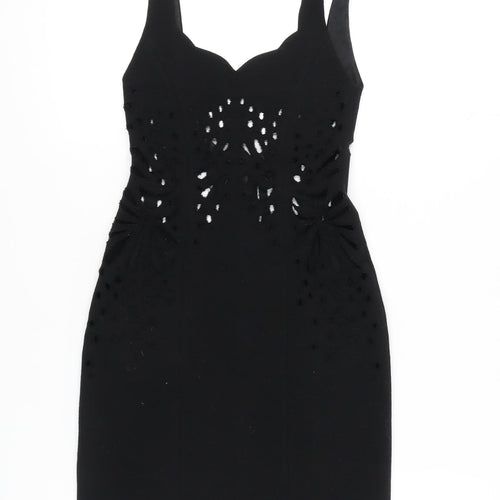 Jasmine Di Milo Women's Black Mini Sheath Dress Size 8