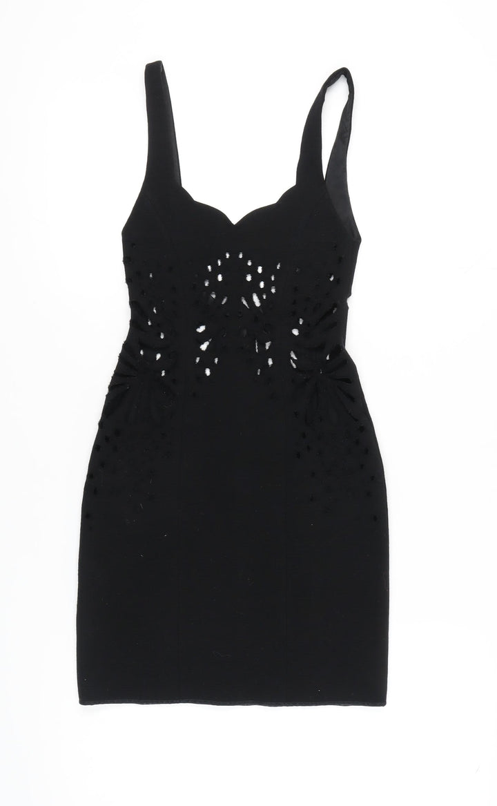 Jasmine Di Milo Women's Black Mini Sheath Dress Size 8