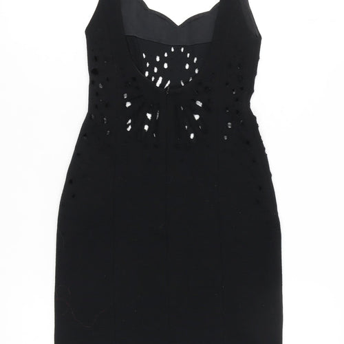 Jasmine Di Milo Women's Black Mini Sheath Dress Size 8