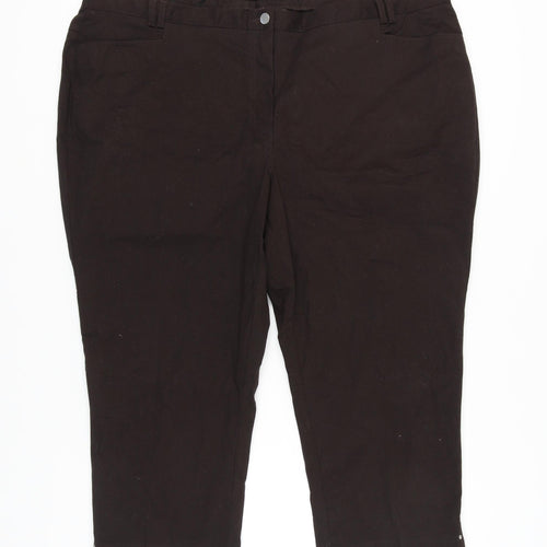 COSMA Women's Black Trousers, Size 28 - Classic Style