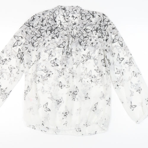 Wallis Women’s Butterfly Print Wrap Blouse Size 14