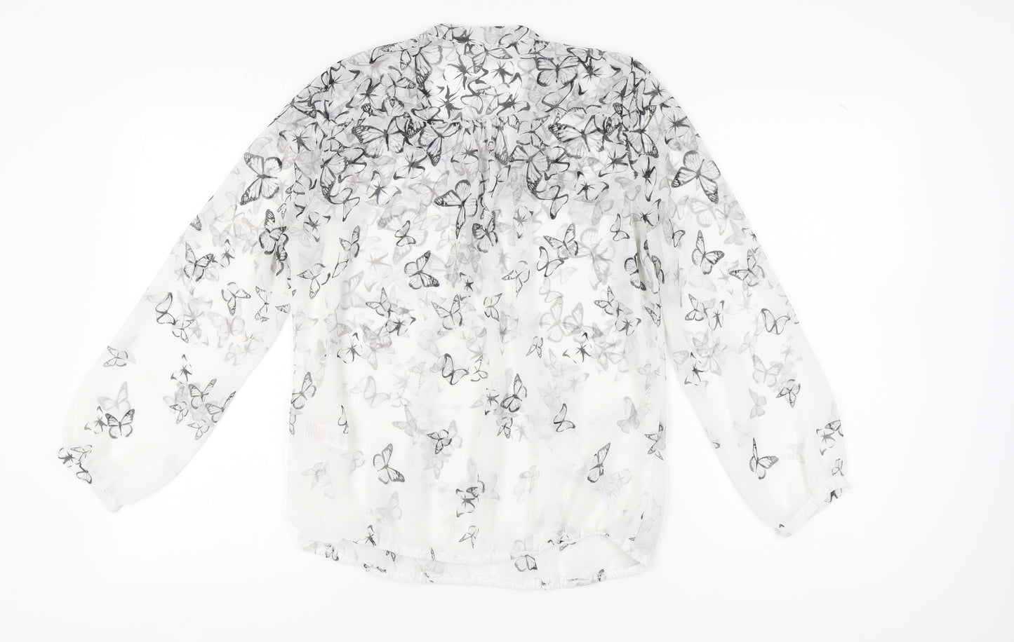 Wallis Women’s Butterfly Print Wrap Blouse Size 14