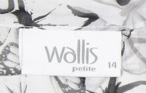 Wallis Women’s Butterfly Print Wrap Blouse Size 14