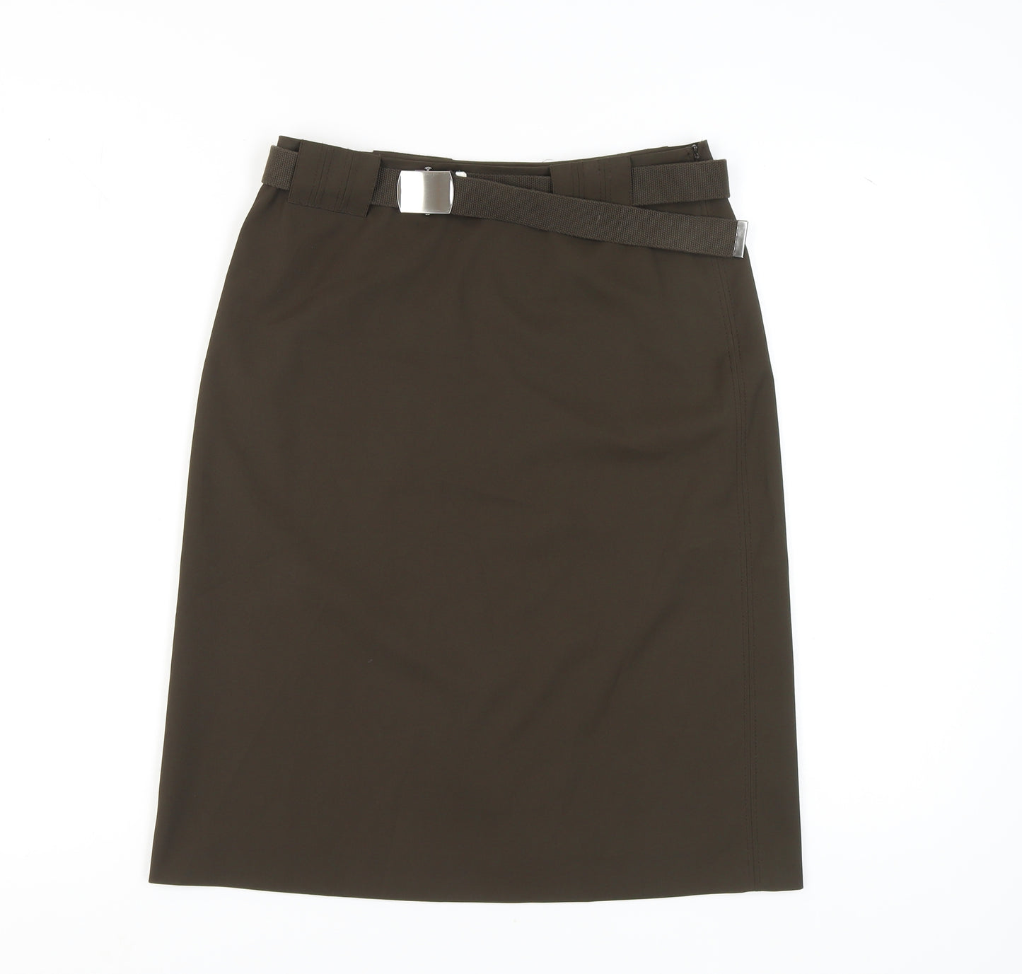 Marks and Spencer Women's Brown Pencil Skirt Size 12