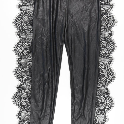 The Dolls House Women's Black Lace Leggings S