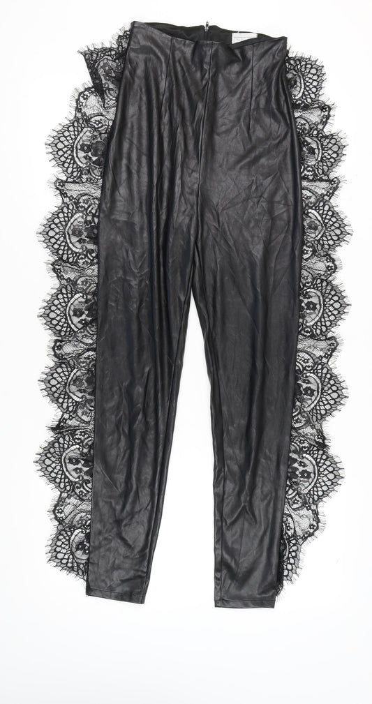 The Dolls House Women's Black Lace Leggings S