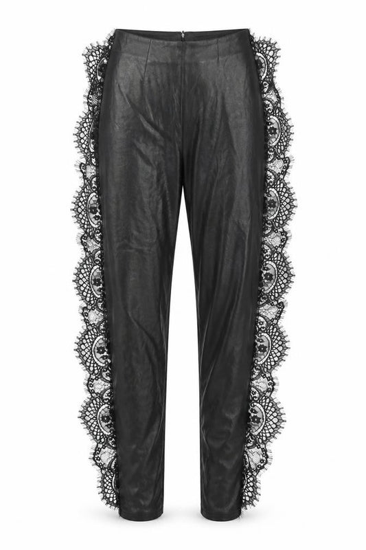 The Dolls House Women's Black Lace Leggings S