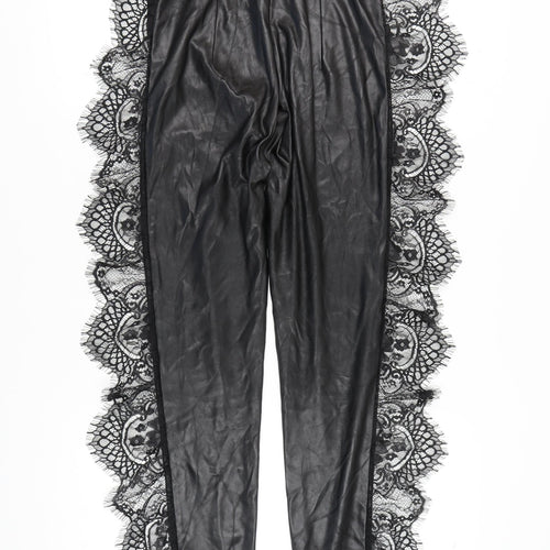 The Dolls House Women's Black Lace Leggings S