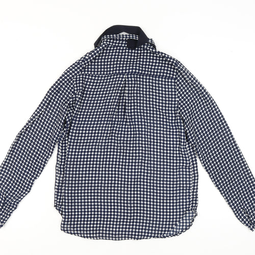 Elodie Women's Blue Polka Dot Long Sleeve Blouse