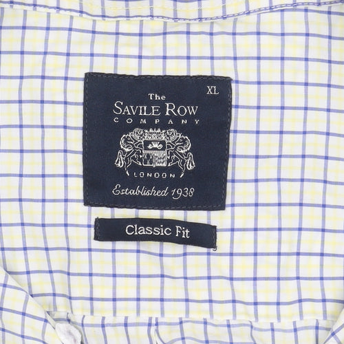 Savile Row Men's XL Multicoloured Check Shirt