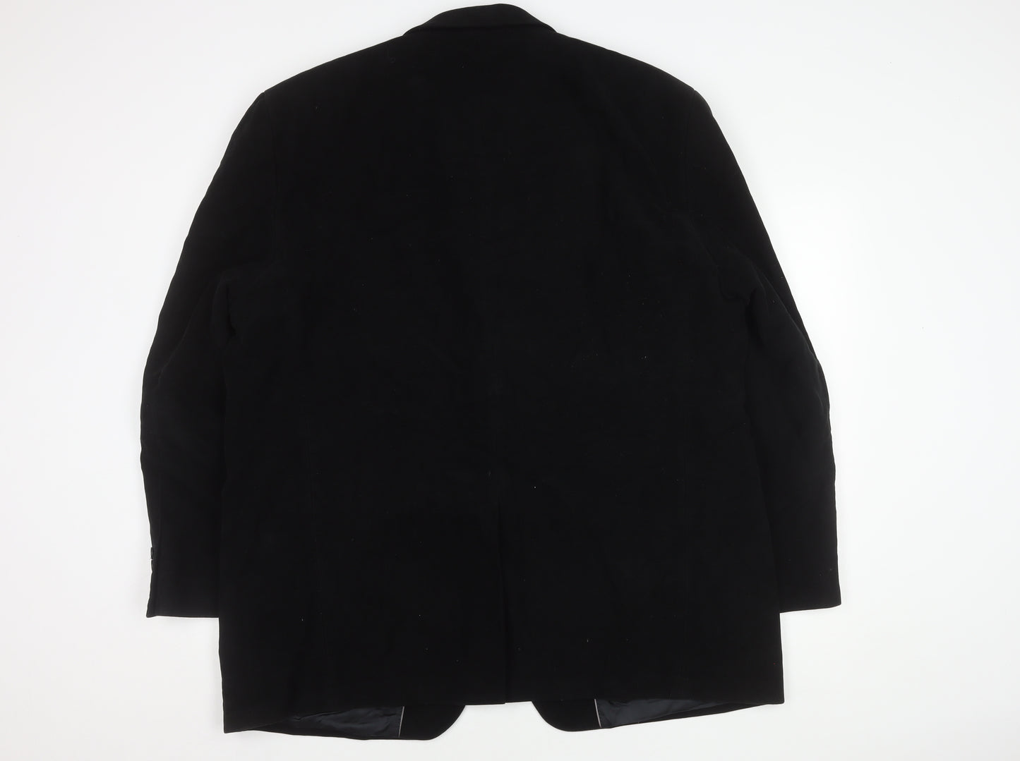 Dehavilland Men's Black Overcoat, Size L, Classic Style