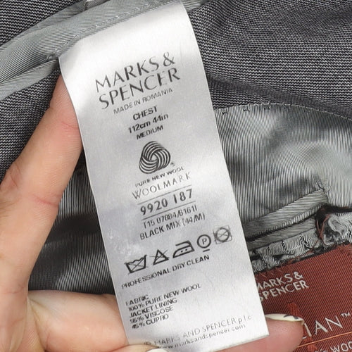 Marks and Spencer Men's Grey Blazer Medium