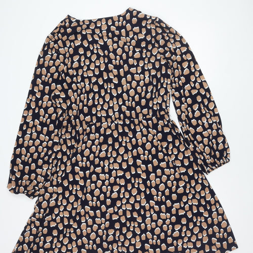 Roman Women's Multi Animal Print Long Sleeve Dress