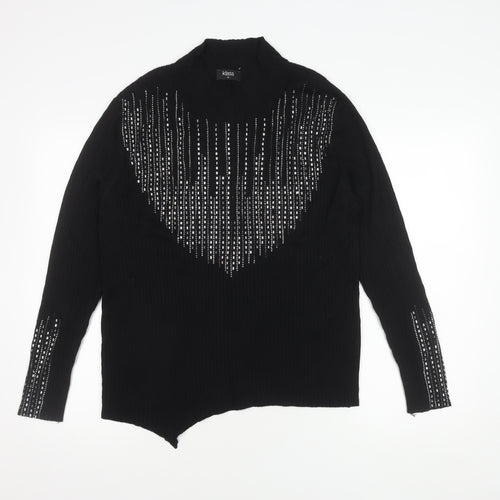 Klass Women's Black Studded Tunic Jumper XL